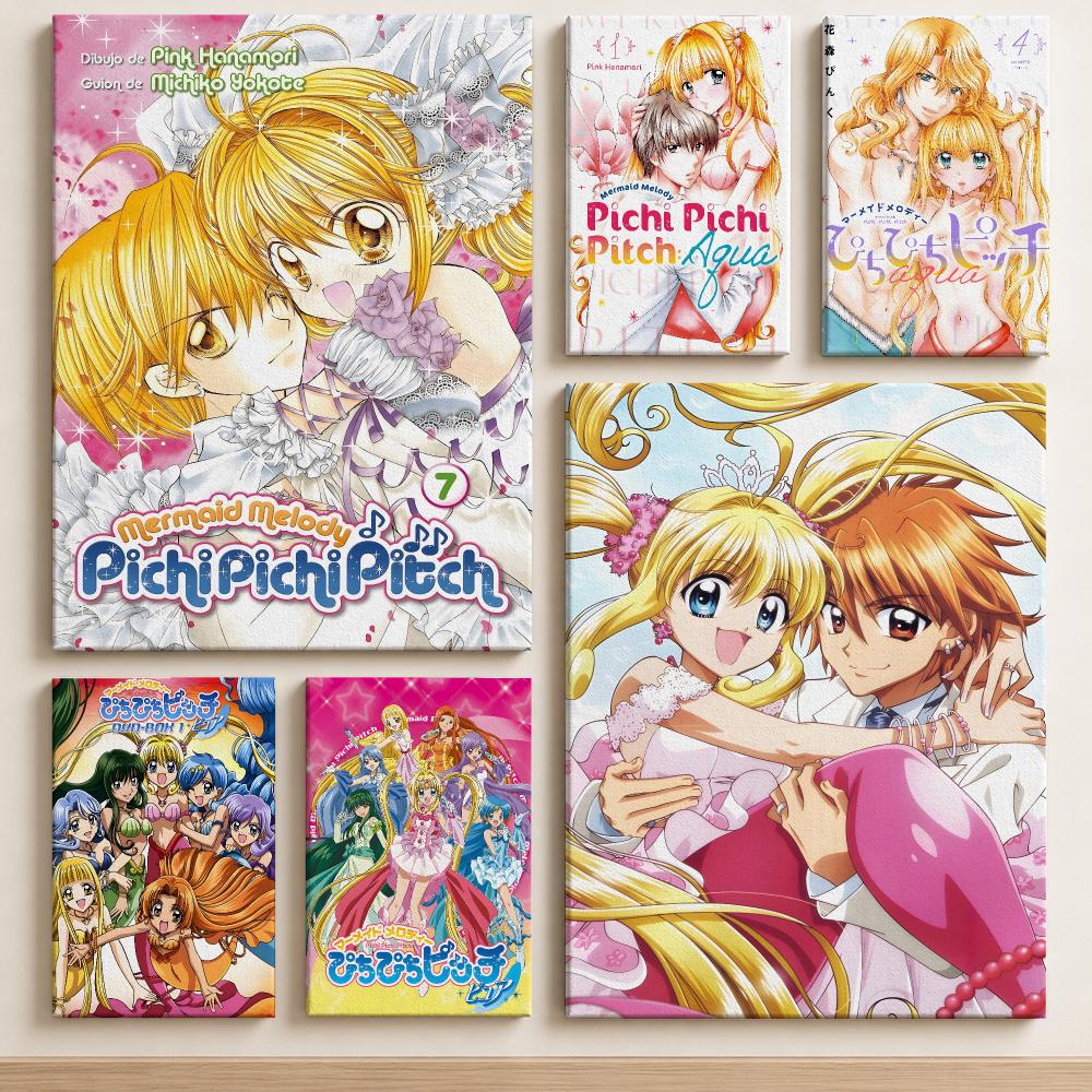 Canvas Wrap Ready - Póster de Anime Mermaid M-Melody Pichi