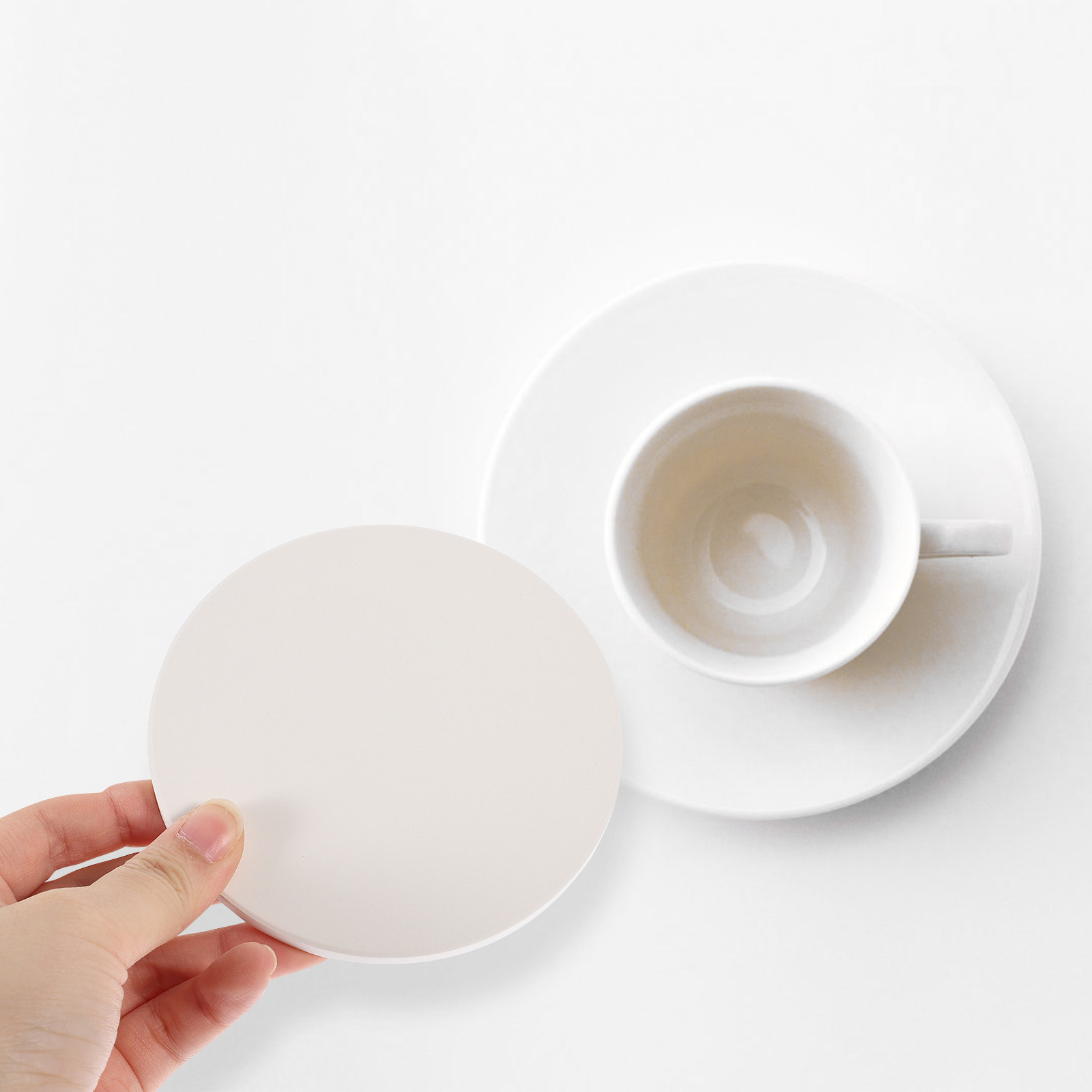 Coaster Sublimation Blank - 10 posavasos de cerámica para sublimación,