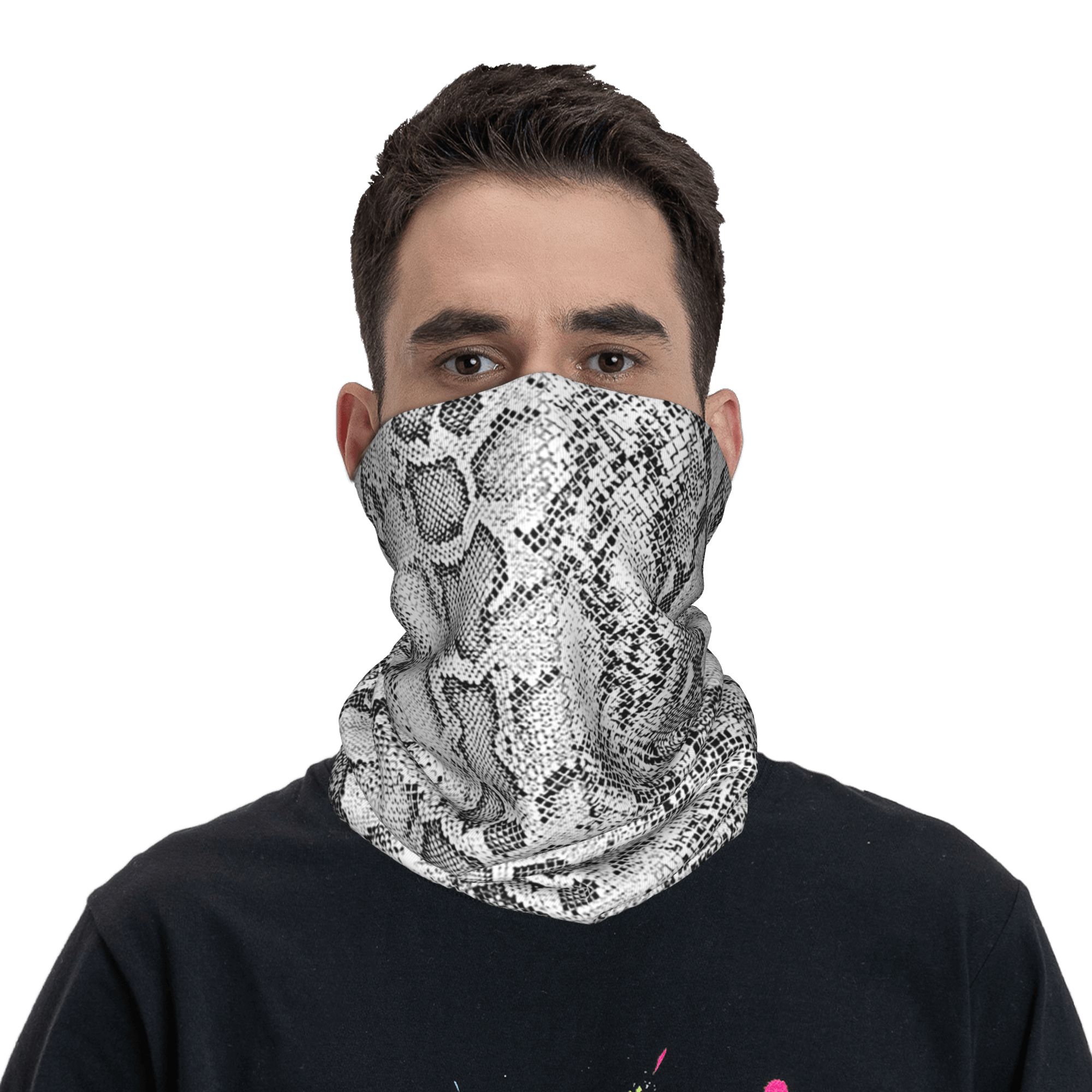 Pañuelo para el cuello con est - Bandana Blank White reseña y precio