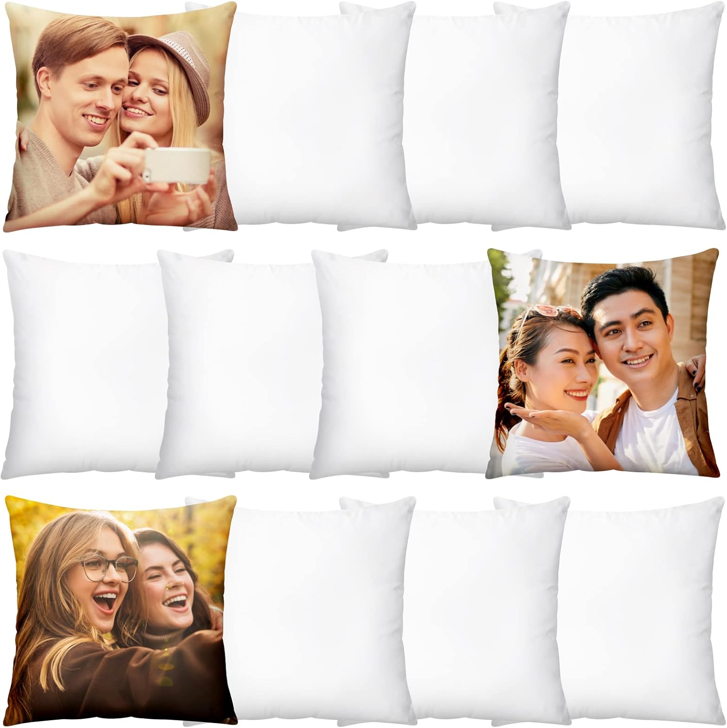20 fundas de cojín blancas par - Pillow Cover Sublimation reseña y precio