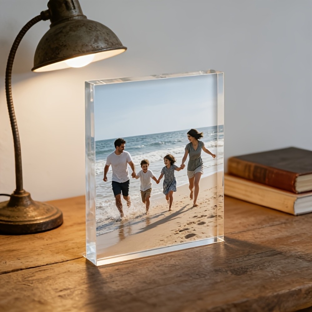 Placa de escritorio de acrílic - Photo Acrylic Block reseña y precio