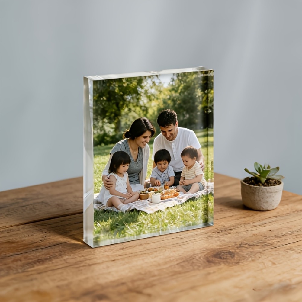 Placa de escritorio de acrílic - Photo Acrylic Block reseña y precio